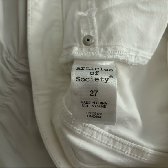 Articles of Society White Jean Shorts - Picture 4 of 4